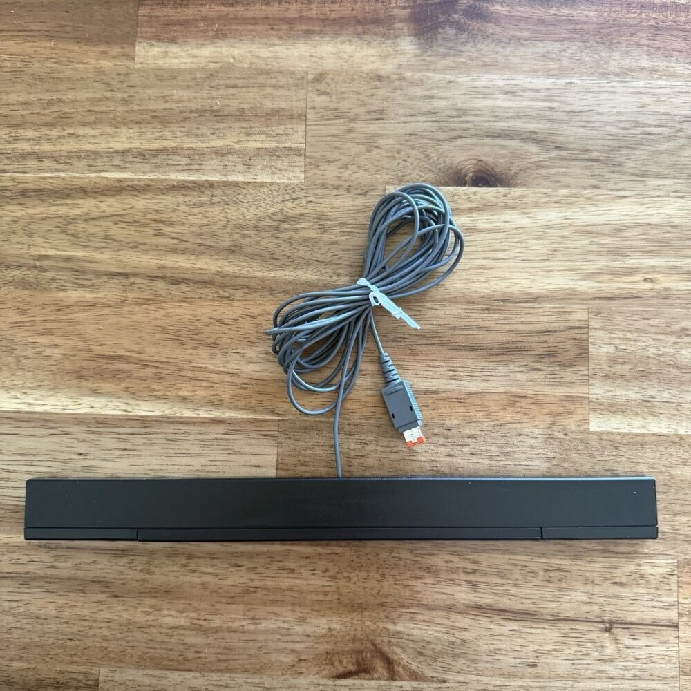 Nintendo Wii OEM Sensor Bar Wired Official RVL-014 Wii And Wii U Black Version